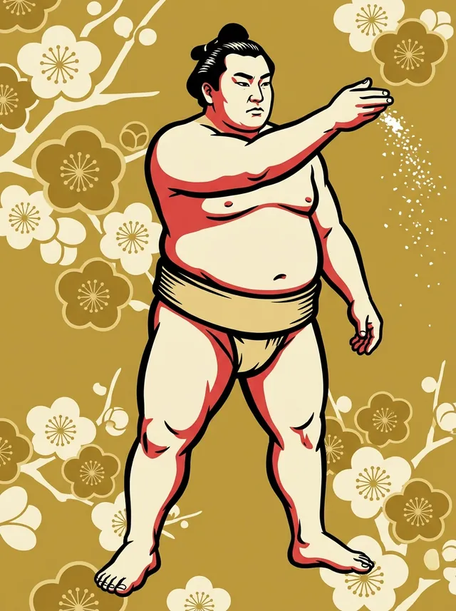 AI-generated illustration of a representative sumo wrestler. Not a photograph or a likeness of Murai.