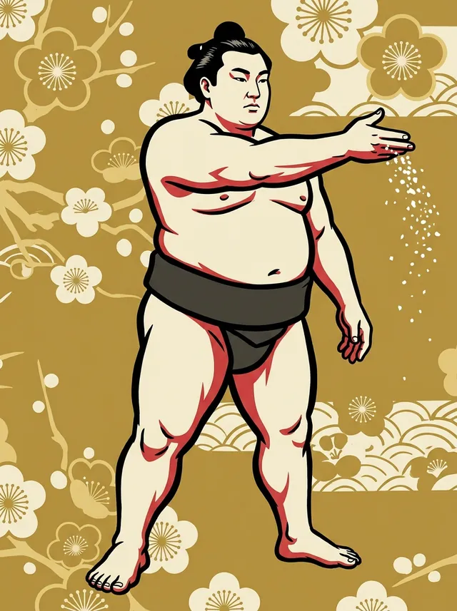 AI-generated illustration of a representative sumo wrestler. Not a photograph or a likeness of Tagaryu Shoji.